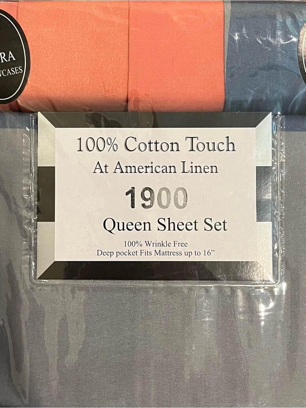 NEW Touch At American Linen 6 Piece Queen Sheet Set 1900 Thread Count Cotton